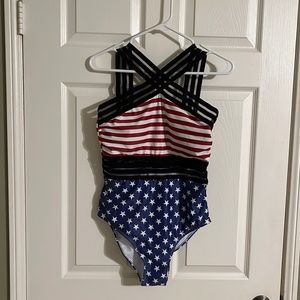 Tempt Me Size Large Women Crisscross One Piece Swimsuit